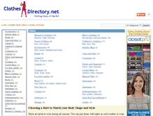Tablet Screenshot of clothesdirectory.net